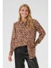Cream Langarm - Hemd CREluna Loose fit in Brown Leopard