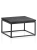 KADIMA DESIGN Couchtisch 60x60x35 cm Mango Massivholz / Metall Sofatisch