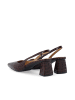 Bianco Slingbacks in BurgundyCrocoPatent
