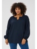 KAFFE curve Langarm-Bluse KClunda Regular fit in Midnight Marine