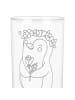 Mr. & Mrs. Panda Wasserglas Jungfrau Astrologie mit Spruch in Transparent
