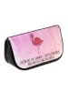 Mr. & Mrs. Panda Kulturtasche Flamingo Classic mit Spruch in Aquarell Pink