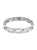 Amor Armband Edelstahl, Carbon in Silber
