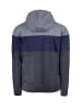 HIS Kapuzensweatshirt Colorblock Hoodie in Grau