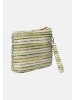 Marc Ellis Clutch in BEIGE AND GREEN