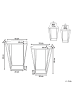Beliani 2er-Set Couchtisch SIERRA in Gold