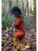 Little Green Radicals Organic Knitted Collar Dress in Orange