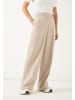 More & More elegante Wide-Leg-Hose in pale stone