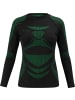 normani 2 x Thermooberteil Langarm Shirt Skiunterwäsche für Damen in Schwarz/Grün