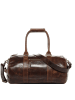 SID & VAIN Leder-Reisetasche Leder Weekender Unisex VANCOUVER in braun