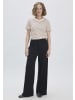 Hessnatur Jersey Hose Wide Leg  in schwarz
