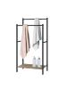 relaxdays Handtuchständer in Natur/ Schwarz - (B)42 x (H)81,5 x (T)24 cm