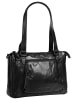 SPIKES & SPARROW Handtasche echt Leder in schwarz