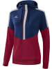 erima Squad Kapuzensweat in new navy/bordeaux/silver grey