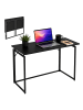 relaxdays Schreibtisch in Schwarz - (B)100 x (H)74 x (T)50 cm