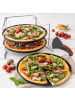 Zenker Pizza-Set mit 3 Blechen und Gestell Special - Countries, Ø 29 cm