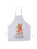 Mr. & Mrs. Panda Grillschürze Maus Weihnachten mit Spruch in Weiß