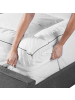 Beliani Topper CLOUDSOFT 4 in Weiß - (W) 90 x (H) 4 x (L) 200 cm
