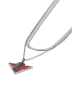 grassland Women Necklace With Lobster Clasp in Silver Multicolor