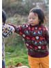 Little Green Radicals Organic Knitted Jumper in Purple