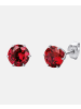 Diamant L'éternel Ohrringe aus 585 Weißgold mit Rubin