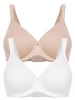Felina 2er Pack Spacer BH mit Bügel in sand weiss