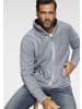 Man's World Fleecejacke in grau meliert
