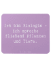 Mr. & Mrs. Panda Mousepad Spruch Sprechende Biologin mit Spruch in Lavendeltraum