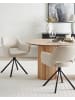 Beliani 2er-Set Esszimmerstuhl LOURES in Beige/Schwarz