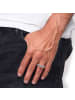 KUZZOI Ring für Herren in silber