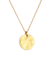 Elli Halskette 925 Sterling Silber Plättchen in Gold