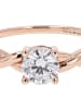 Tom Tailor Ring Silber 925, rhodiniert in roséfarben