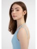 myMo Damen Minikleid Aus Rippstrick in Hellblau