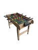 relaxdays Kickertisch in Natur/ Grün - (B)122 x (H)78 x (T)61 cm