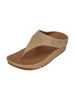fitflop Zehentrenner LULU LUX GRAPHIC-WEAVE SUEDE TOE-POST SANDALS in braun