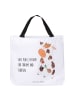 Mr. & Mrs. Panda Shopping Bag Kuh mit Spruch in Weiß