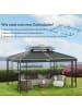 Outsunny Pavillon Ersatzdach 4 x 3 m Dunkelgrau