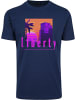 Mister Tee T-Shirt "Liberty Sunset Tee" in Blau