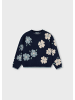 Mayoral Pullover mit Blütenmuster in petroleum