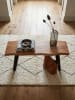 KADIMA DESIGN Garderobenbank 120x40x45,5 cm Massivholz / Metall mit