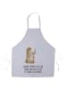 Mr. & Mrs. Panda Schürze Bär Seifenblasen mit Spruch in Grau Pastell