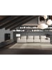 Angel Cerdá TV-Schrank 3265 in Dunkelgrau / Walnuss / Gold – (B)200 x (H)45 x (T)50 cm