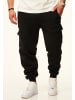 DAILY COTTON Jogginghose - als Cargohose - Lange Trainingshose Sweatpants in Schwarz