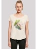 F4NT4STIC Long Cut T-Shirt Baum mit Blumen in Whitesand