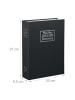 relaxdays Buchtresor in Schwarz - (B)20 x (H)27 x (T)6,5 cm