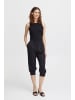 b.young Stoffhose BYFALAKKA CAPRI PANTS - 20813372 Hose aus Leinenmix in black denim