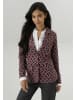 Aniston SELECTED Kurzblazer in bordeaux-camel-blau
