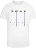 Mister Tee T-Shirt "Miami Palms Tee" in Weiß