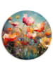 OnlyWow Rundes Wandbild Orange