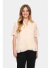 SAINT TROPEZ Kurzarm-Bluse ZannaSZ Gerade Passform in Creme